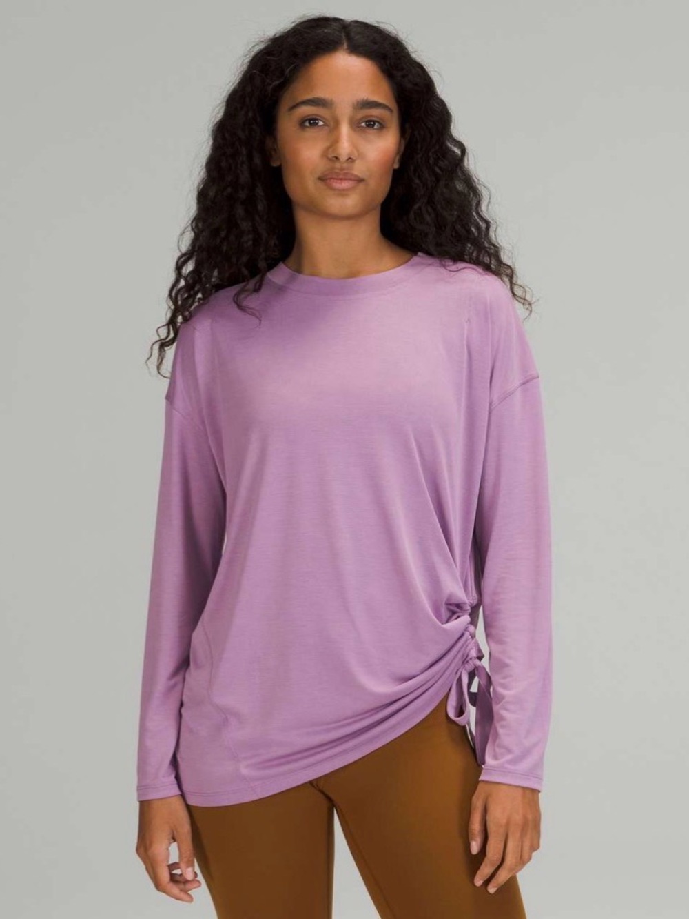 Lululemon Side Cinch Long Sleeve Crew, size 4